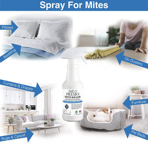 Mite Killer Spray 32 oz - All Natural Non Toxic - Premo Guard