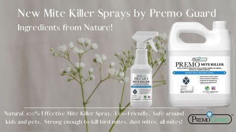 Premo Guard Natural Mite Killer Spray Blog Banner