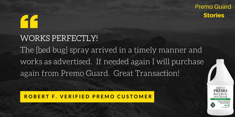 Premo Guard Bed Bug Spray Testimonials