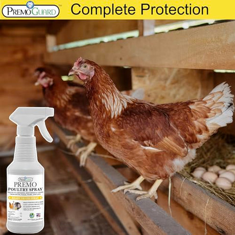 Poultry Spray - Plant Based All Natural Non-Toxic - By Premo Guard