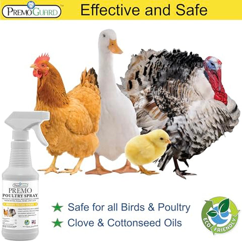 Poultry Spray - Plant Based All Natural Non-Toxic - By Premo Guard