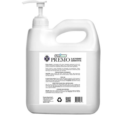 Bed Bug & Mite Killer Laundry Additive - 64 oz - All Natural Non-Toxic - By Premo Guard