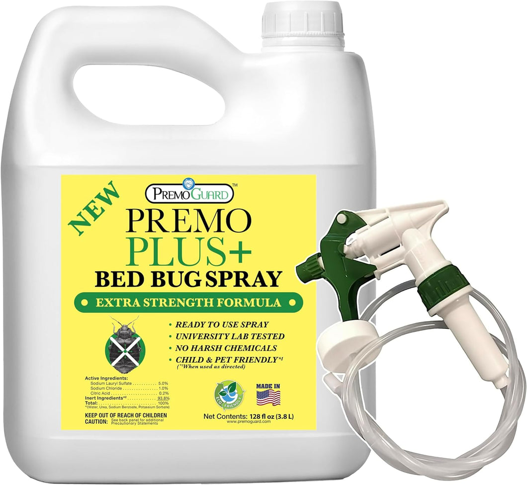 Premo Bed Bug Plus - 128 oz - All Natural Non Toxic - Premo Guard