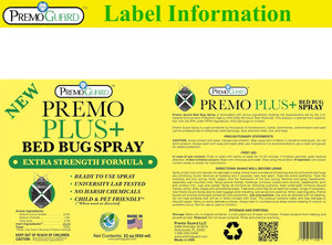 Premo Bed Bug Plus - 32 oz - All Natural Non Toxic - Premo Guard