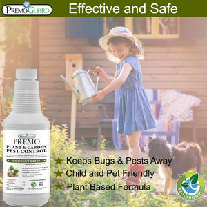 Plant and Garden Pest Control Concentrate - 16 oz - Makes Up to 2.5 Gallons By Premo Guard