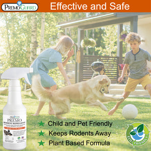 Rodent Repellent Spray - 32 oz - By Premo Guard
