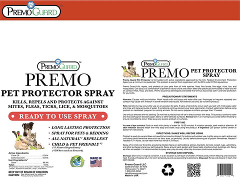 Pet Protector 16 oz - Plant Based All Natural Non-Toxic - By Premo Guard