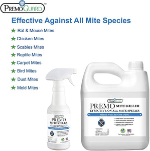 Mite Killer Spray 32 oz - All Natural Non Toxic - Premo Guard