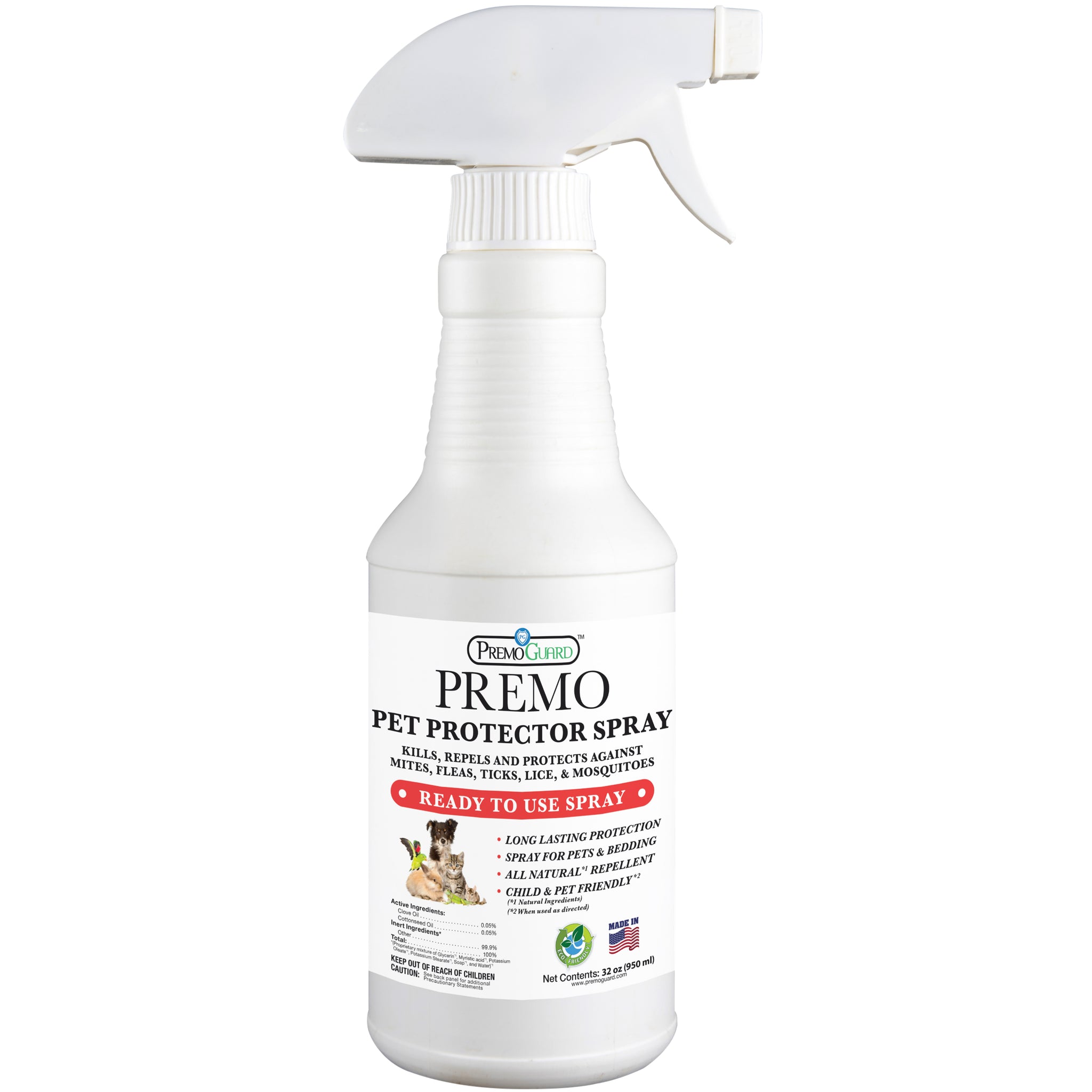 Pet Protector 32 oz - All Natural Non Toxic - Premo Guard – Premo Natural  Products