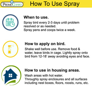 Poultry Spray 32 oz - All Natural Non Toxic - Premo Guard