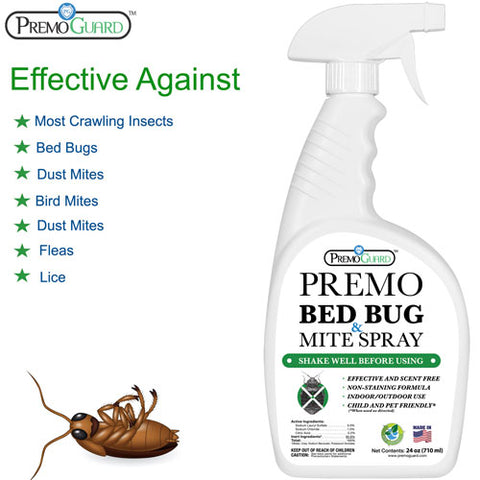 Bed Bug & Mite Killer - 24 oz - All Natural Non Toxic - By Premo Guard