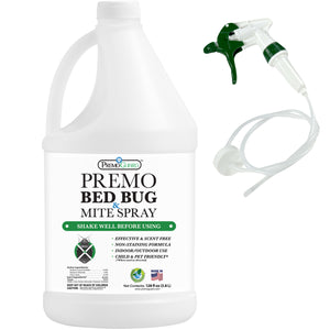 Premo Bed Bug, Mite Killer & Lice Killer Spray - 128 ounce - Natural Non Toxic - Safe - Eco-Friendly